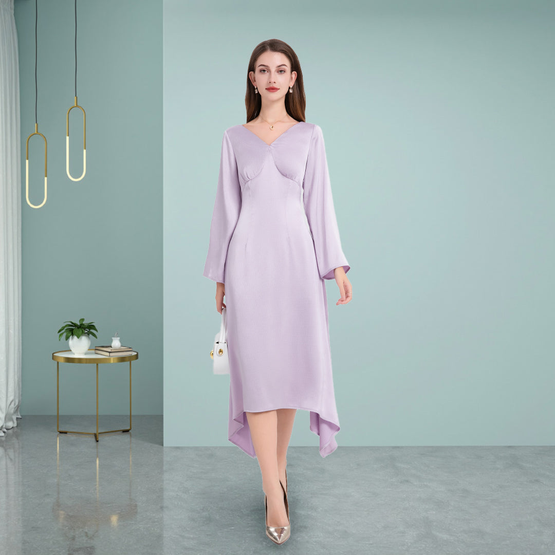 DINADD® Mit unregelmäßiger Avantgarde-Silhouette Anmutiges Freizeitkleid