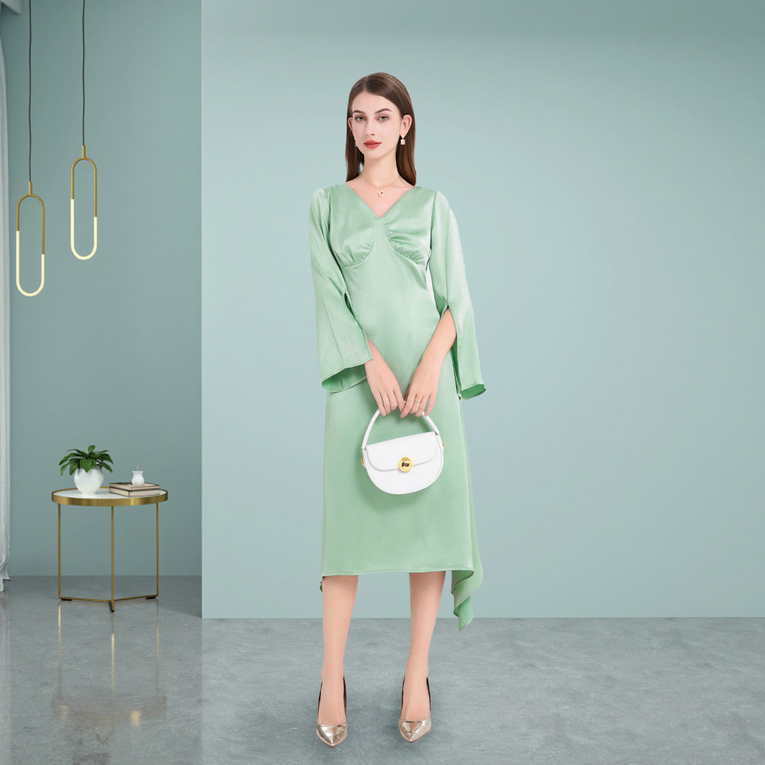 DINADD® Mit unregelmäßiger Avantgarde-Silhouette Anmutiges Freizeitkleid