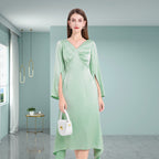 DINADD® Mit unregelmäßiger Avantgarde-Silhouette Anmutiges Freizeitkleid