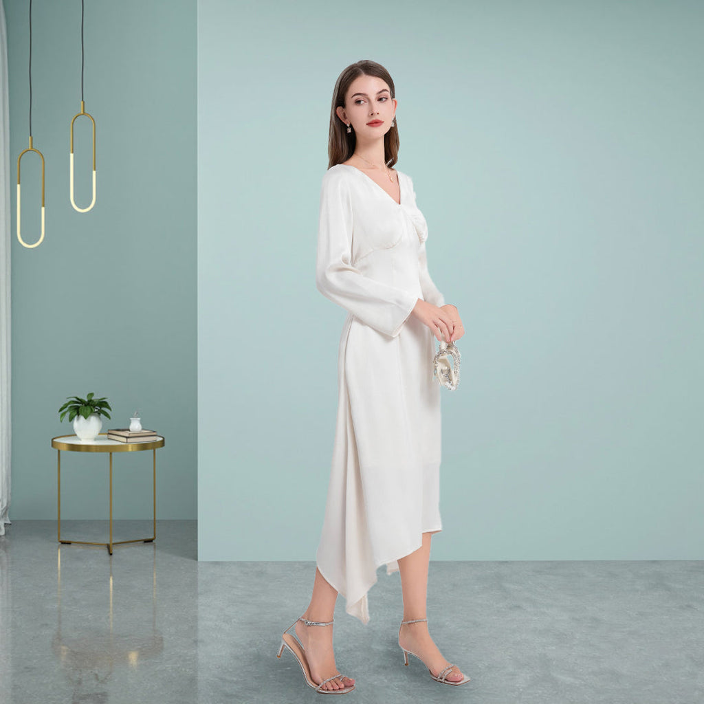 DINADD® Mit unregelmäßiger Avantgarde-Silhouette Anmutiges Freizeitkleid