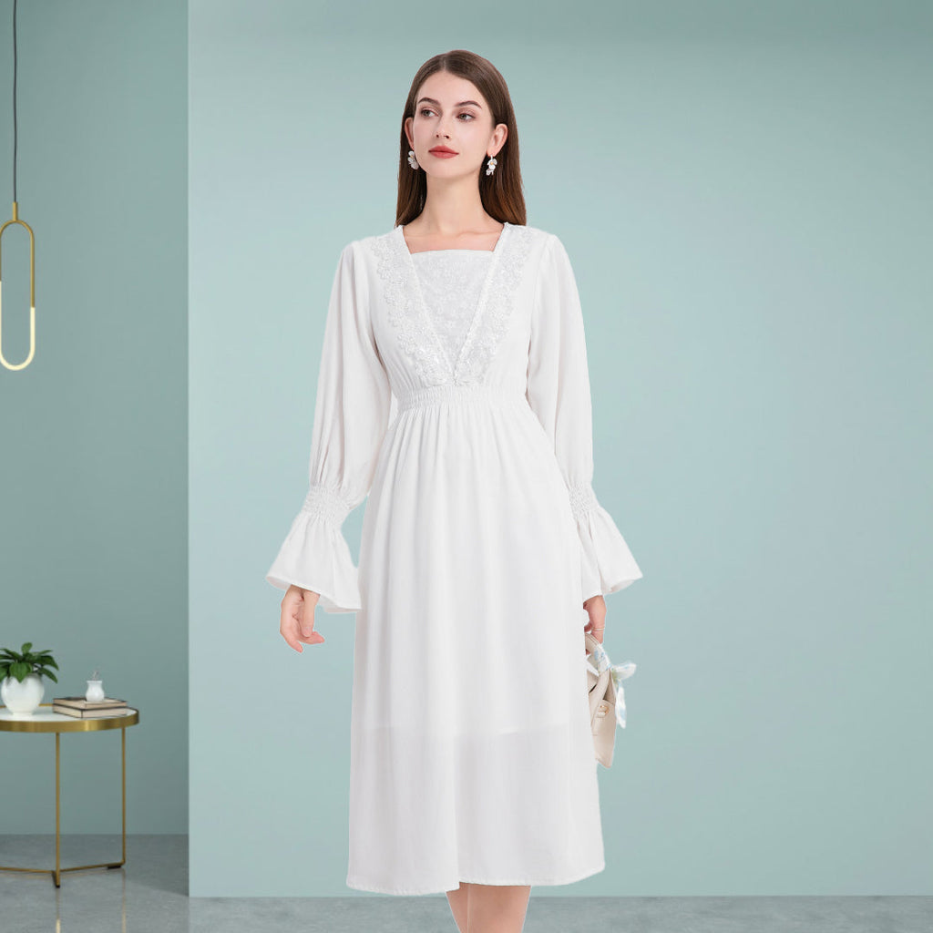 DINADD®️ Stilvolle elegante Tencel-Kleid