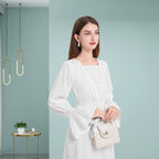 DINADD®️ Stilvolle elegante Tencel-Kleid