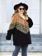 Winter-Special für übergroße Mode | Dreifarbig melierte &nbsp;Kaschmir-Optik jacke