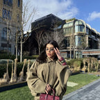 Baseballjacke mit Umlegekragen in Wildlederoptik