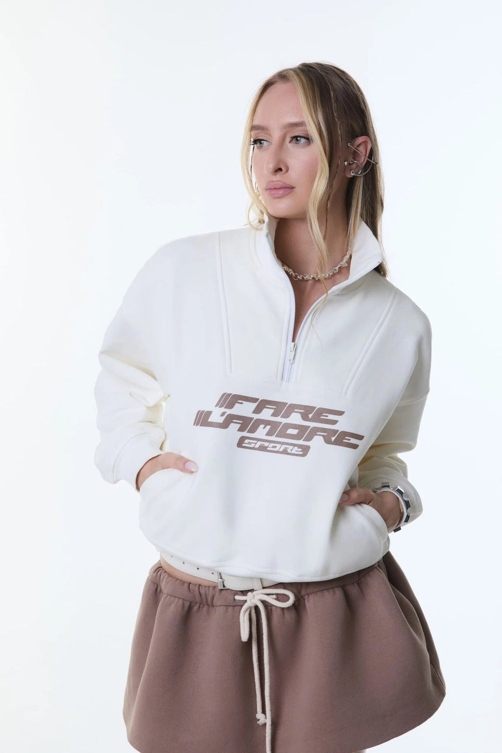 Stehkragen-Sweatshirt Damen | Style trifft auf Komfort